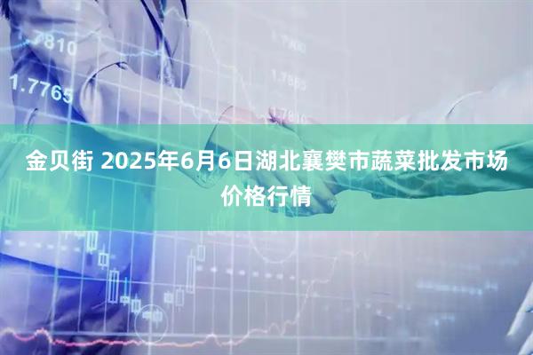 金贝街 2025年6月6日湖北襄樊市蔬菜批发市场价格行情