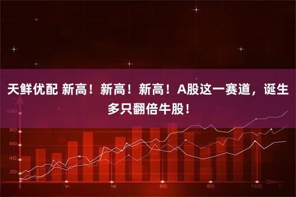 天鲜优配 新高！新高！新高！A股这一赛道，诞生多只翻倍牛股！