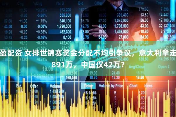 盈配资 女排世锦赛奖金分配不均引争议，意大利拿走891万，中国仅42万？